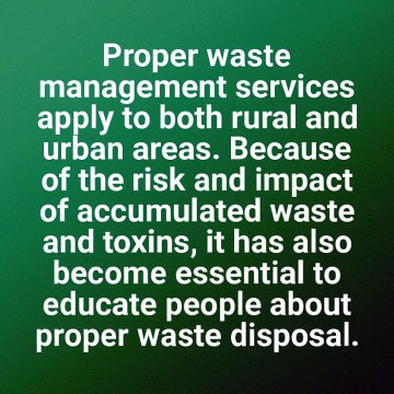 Importance of Waste Management Services