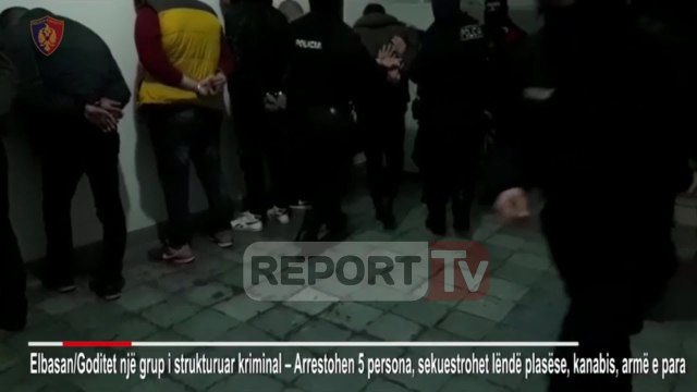 Elbasan, policia arreston 5 persona, sekuestrohen armë, lëndë plasëse, drogë e para