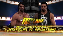 WWE 2K17 Seth Rollins vs Roman Reigns Epic US Title Match