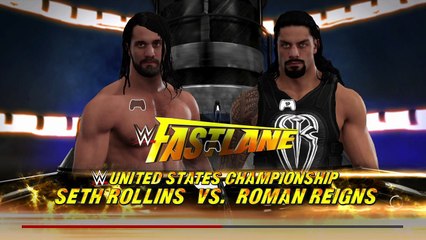 WWE 2K17 Seth Rollins vs Roman Reigns Epic US Title Match