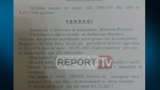 Report TV - Që 5 vjeç në punë', vendimi i çuditshëm i Gjykatës së Krujës