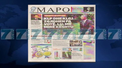 SHTYPI I DITES ME TITUJT E GAZETAVE E PREMTE 9 SHKURT 2018_LAJM - News, Lajme - Kanali 7