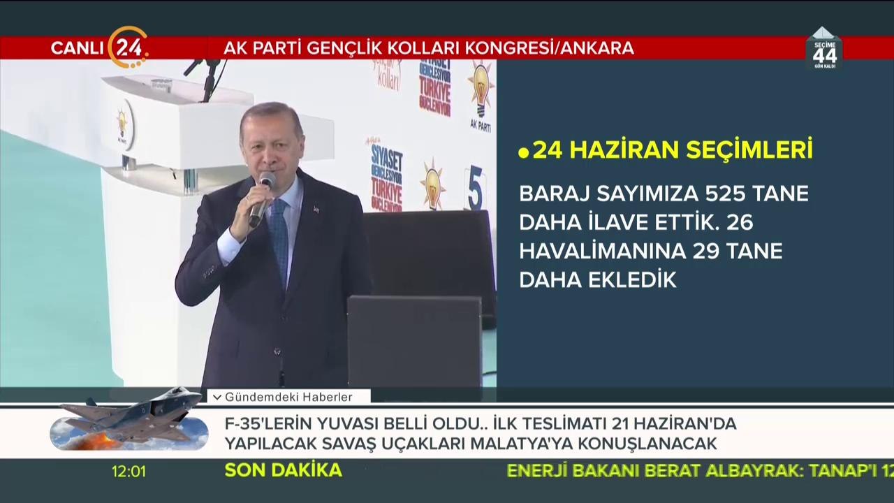 Cumhurbaşkanı Erdoğan konuşma yapıyor