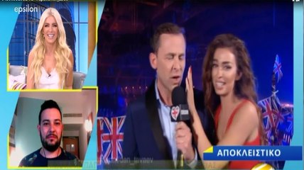 Eurovision 2018: Η Φουρέιρα βγήκε στο BBC και «τραυμάτισε» τον δημοσιογράφο με τα μαλλιά της!