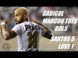 Santos 5 x 1 Luverdense (720p) GABIGOL FEZ TRÊS GOLS ! Melhores Momentos - Copa do Brasil 10/05/2018