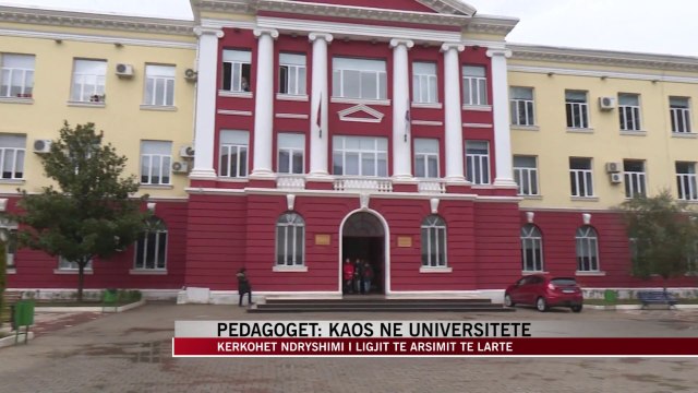 Pedagogët: Kaos në universitete - News, Lajme - Vizion Plus