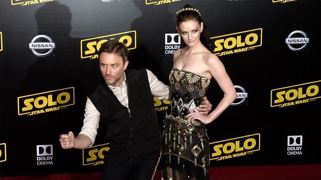 Chris Hardwick and Lydia Hearst Solo: A Star Wars Story World Premiere Red Carpet