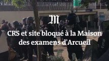 Maison des examens d’Arcueil : face-à-face entre manifestants et CRS, les partiels reportés