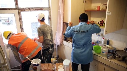 İhtiyaç sahiplerinin evlerini öğrenciler yeniliyor - TRABZON