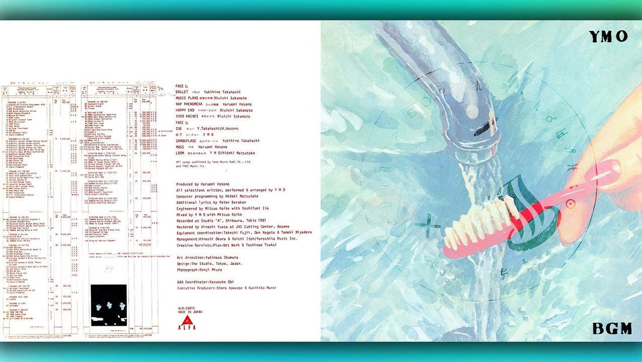 Yellow Magic Orchestra 05 1981 Bgm Full Album Video