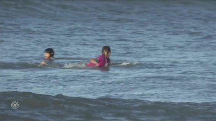 Les meilleurs moments du heat de S. Fitzgibbons vs. N. Van Dijk vs. C. Ho. (Round 1 Oi Rio Women's Pro) - Adrénaline - Surf