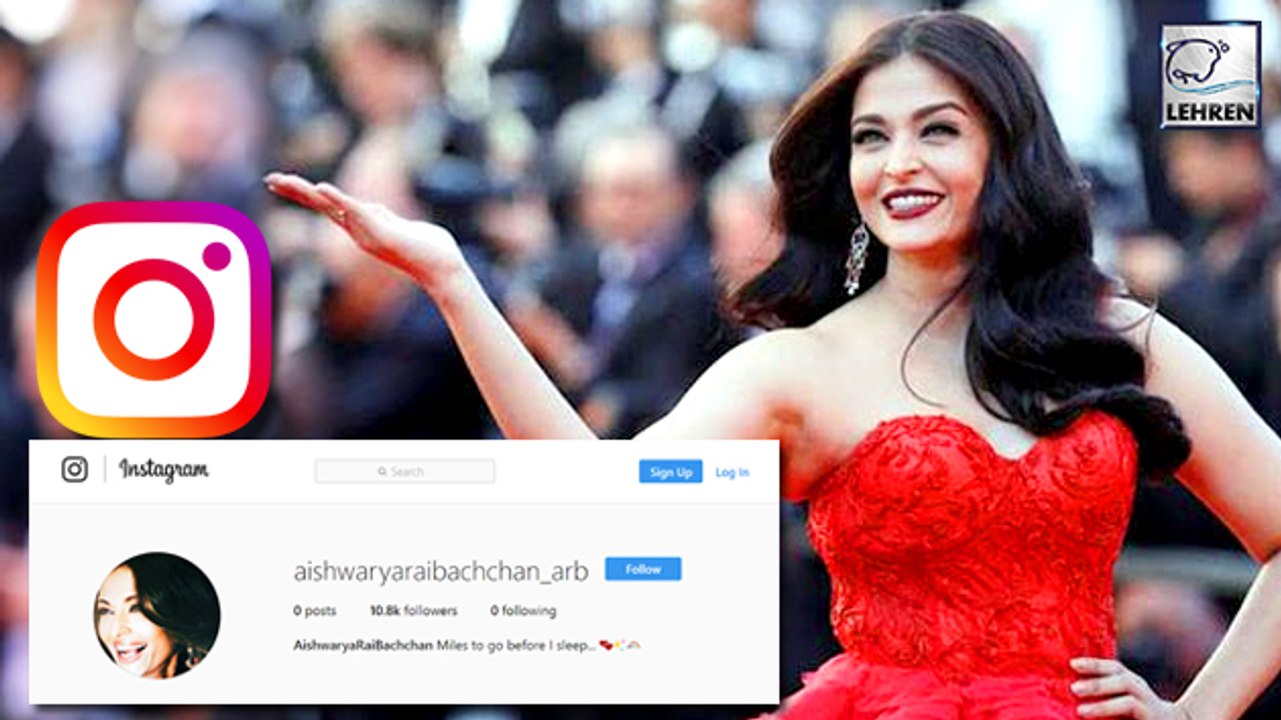 Aishwarya Rai Bachchan Finally Makes Her Instagram Debut | Cannes 2018