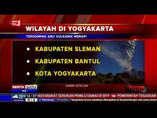 3 Kabupaten di DIY Terdampak Letusan Freatik Merapi