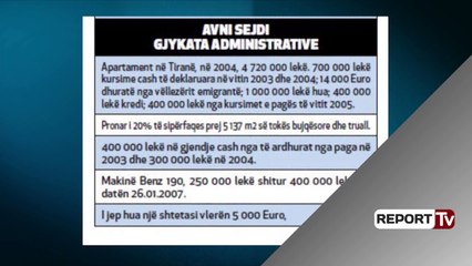 Report TV - Pasuritë/ Gjyqtarët që blenë shtëpi,makina me para dhuratë