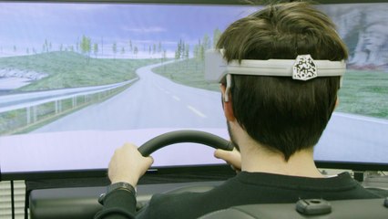 Nissan Brain-to-Vehicle technology redefines future of driving - Driving Simulator Prototype