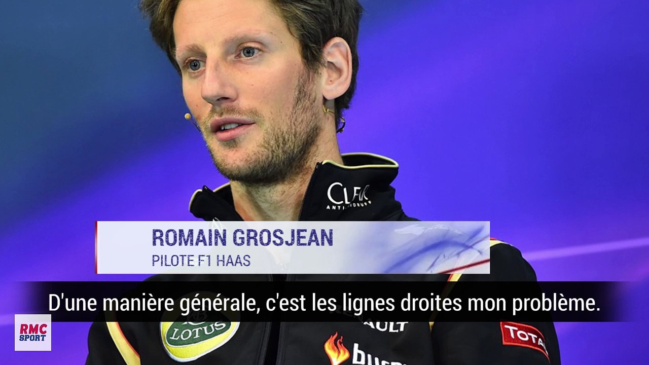 F1 - Grosjean : "Mon problème, c'est les lignes droites"