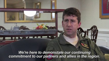 On board the US carrier Harry S. Truman