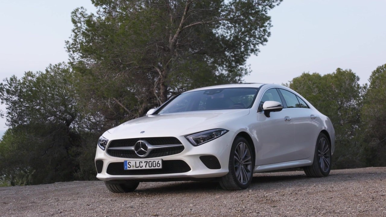Mercedes-Benz CLS 350 d 4MATIC in White bright Exterior Design