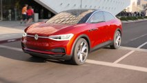 Volkswagen Showcar I.D. CROZZ Driving in Los Angeles Downtown