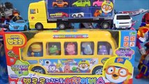 Pororo bus 뽀로로 버스 친구들과 카봇 또봇 카 장난감 Pororo bus & Tobot toys
