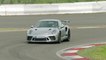 Porsche 911 GT3 RS GT in Silver on the track