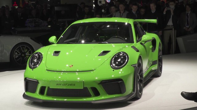 Porsche presented the new 911 GT3 RS at the 2018 Geneva International Motor Show
