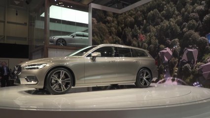 The new Volvo V60 at the 2018 Geneva International Motor Show