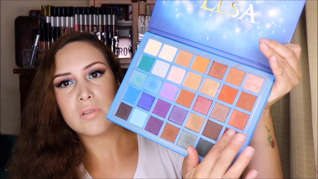 maquillaje dramático con la paleta elsa de beauty creations