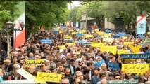 تظاهرات في الجمهورية الاسلامية تنديدا بسياسة ترامب