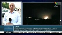 Ejército sirio responde agresión israelí y ataca 4 complejos militares