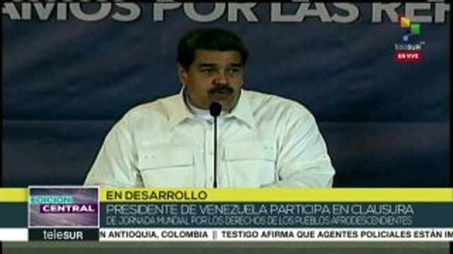 Venezuela: Maduro celebra creación de Red de Jóvenes Afrodescendientes