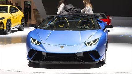 Download Video: Lamborghini Huracán Performante Spyder reveal at the 2018 Geneva Motor Show