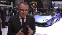 Geneva Motor Show 2018 Press Day - Interview with Stefano Domenicali, Lamborghini