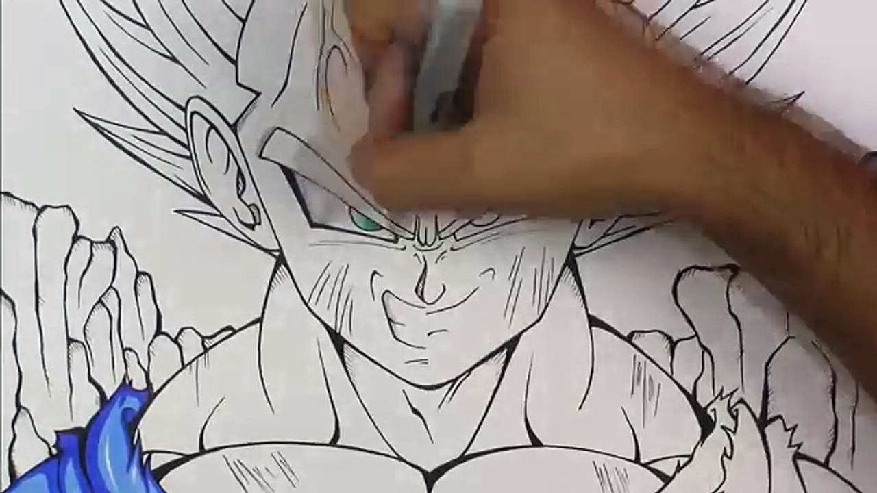 Drawing Majin Vegeta | Goku | SSJ2 | Dragonball Z | TolgArt