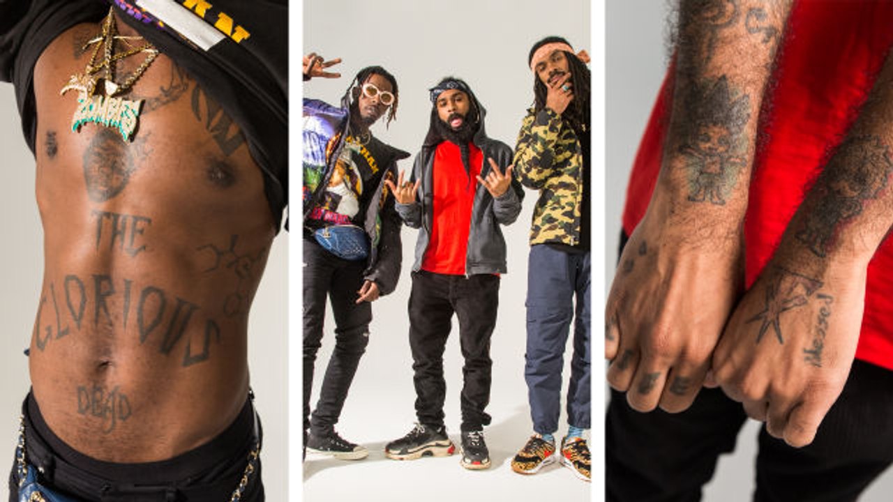Flatbush Zombies Will Take Their Tattoos to the Grave