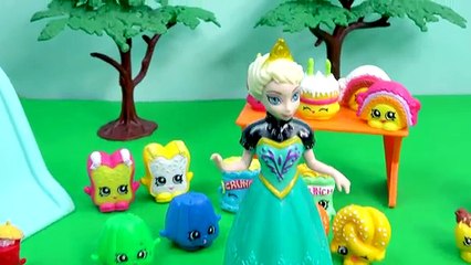 Disney Frozen Queen Elsa Birthday Party Foods Shopkins COLLECTION TOUR Season 1 Part 6 Video