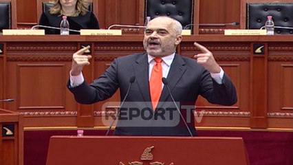 Report TV - Debat për asistencën, opozita ikën, Rama: Ju, zogjtë e korbave