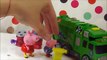 Peppa Pig meets garbage truck toys for children