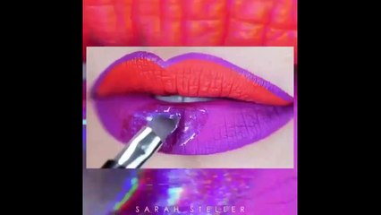 Download Video: ❤️❤️lipstick tutorial compilation 2018new amazing lip art new amazing lip art❤️❤️Part 1