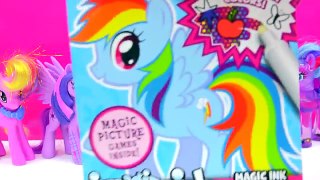 My Little Pony Imagine Rainbow Ink Book with Surprise Color Pictures Cookieswirlc Video