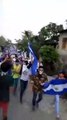 Continúan las manifestaciones en Niquinohomo, la cuna del General Sandino, en contra del Gobierno de Daniel Ortega y pidiendo justicia.