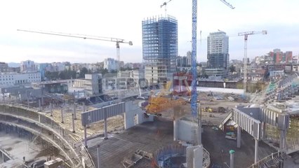 Report TV - PAMJE ME DRON- Ja si po merr formë “Arena Kombëtare”, shtëpia e ekipit kombëtar
