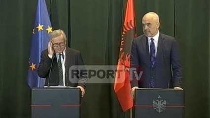 Report TV - Video-batutat mes Ramës dhe Juncker