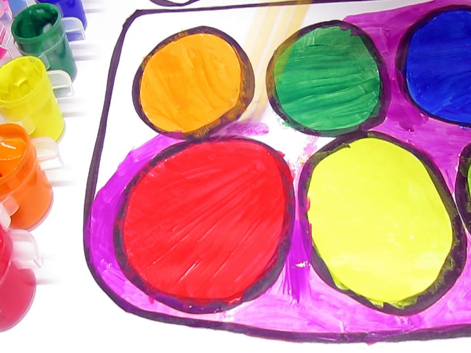 Makeup Coloring Pages Learn Colors with Eye Shadow Drawing & Colouring for Kids