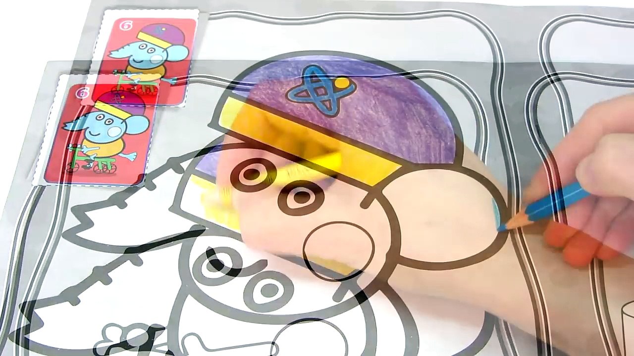 Peppa Pig Edmond Elephant Coloring Book Pages Coloring Video For Kids