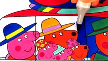 Peppa Pig Driving a Car Coloring Pages - Peppa Coloring Book - Drawing Videos For Kids