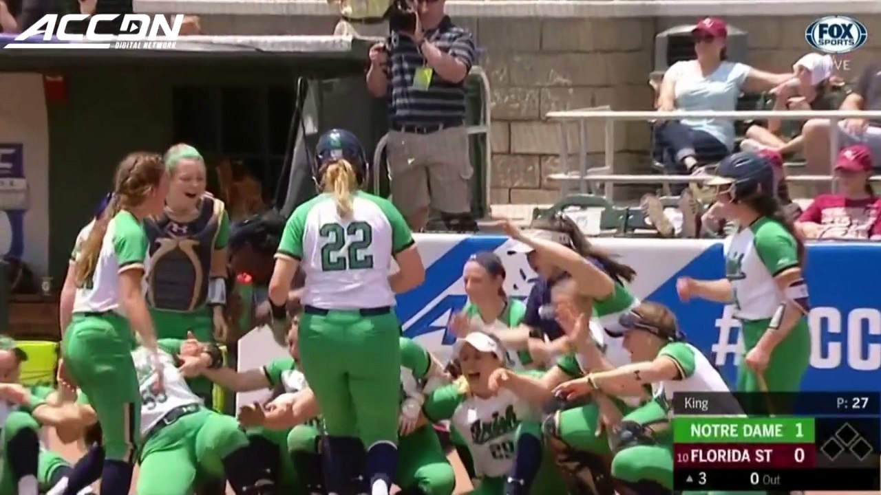 Notre Dame vs. Florida State ACC Softball Semifinals Highlights