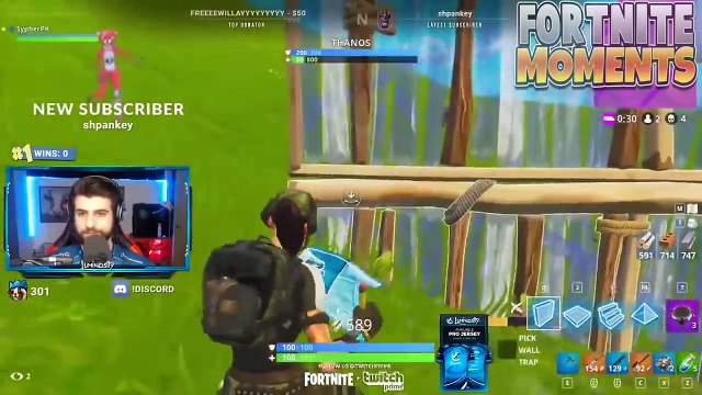 NINJA TROLLS THANOS USING NEW OP SKY BASE *HILARIOUS* Trolling In Fortnite Battle Royale Compilaiton