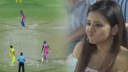 IPL 2018 : Sakshi Singh Dhoni Reacts on Jos Buttler Reverse shot | वनइंडिया हिंदी