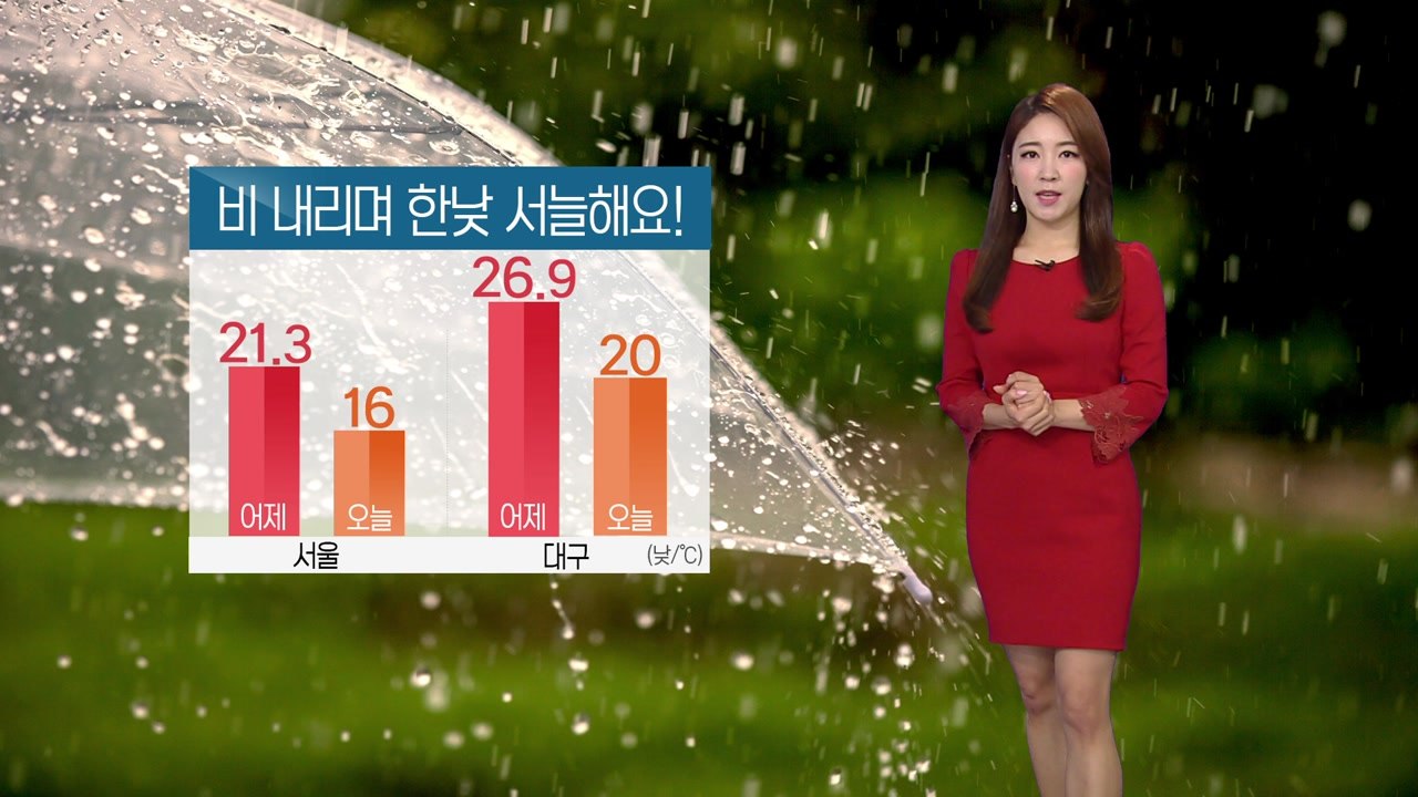 [날씨] 주말 전국 비 내리며 서늘...남부 돌풍·벼락 / YTN